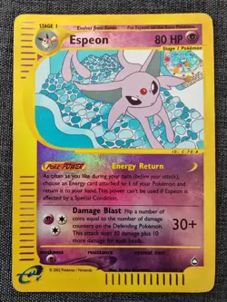 Pokemon Espeon Aquapolis 2003 11/147 Reverse Holo English Vintage MP - Image 1