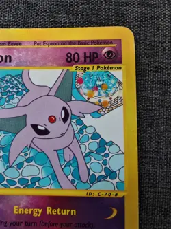 Pokemon Espeon Aquapolis 2003 11/147 Reverse Holo English Vintage MP - Image 3