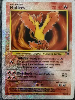 Pokemon Moltres Legendary Collection 30/110 Reverse Holo English 2002 Vintage MP - Image 1