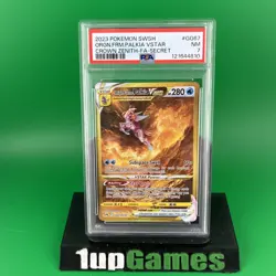 2023 POKEMON SWSH CROWN ZENITH #GG67 FULL ART/ORIGIN FORME PALKIA VSTAR PSA 7 - Image 1