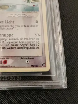 BGS 7,5 Latias Gold Star 2005 Deoxys EX 105/107 PSA Near Mint NM Pokemon German - Image 3