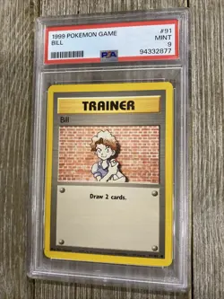 PSA 9 1999 POKEMON GAME BILL - Image 1