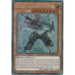 Rafale, Champion Fur Hire Yu-Gi-Oh! DASA-EN023 1st Secret Rare - Image 1