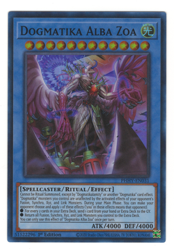 Dogmatika Alba Zoa PHHY-EN031 Super Rare 1st Edition NM/M Yu-Gi_Oh! Near Mint - Image 1