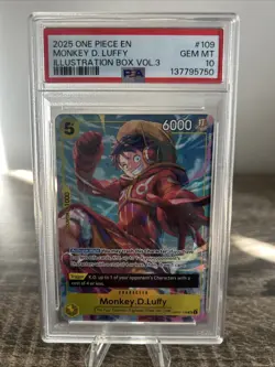 Monkey.D.Luffy (Illustration Box Vol.3) OP07-109 One Piece Promotion Cards Foil - Image 1