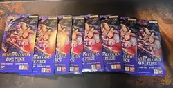 One Piece TCG The Azure Sea’s Seven OP-14 Sleeved Booster Pack Lot Of 8 Sealed - Image 1