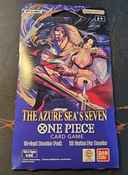 One Piece TCG The Azure Sea’s Seven OP-14 Sleeved Booster Pack Lot Of 8 Sealed - Image 2