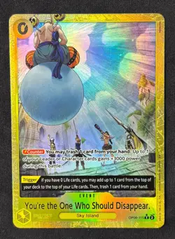 One Piece TCG You're the One Who Should Disappear (115) (Alternate Art) PRB02 - Image 1