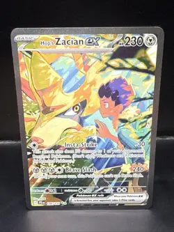Pokemon TCG Hop's Zacian EX Holo Card 186/159 Sv09: Pokemon Journey Together B - Image 1