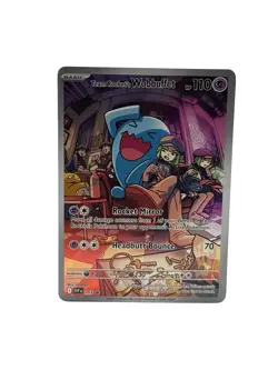 Team Rocket's Wobbuffet 203 Sv: Scarlet & Violet Promo Holo Pokemon Card NM A1 - Image 1