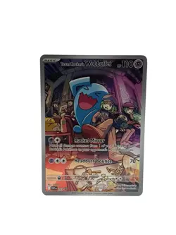 Team Rocket's Wobbuffet 203 Sv: Scarlet & Violet Promo Holo Pokemon Card NM A2 - Image 1