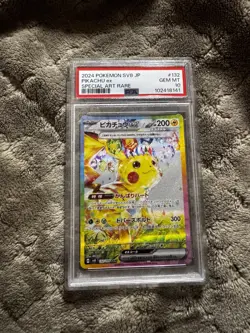 Pikachu EX Holo Breaker Card 132/106 PSA 10 SV8 Super Electric Japanese Edition - Image 1
