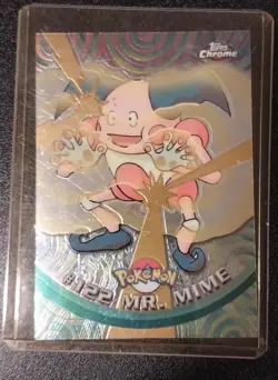 2000 Pokemon Topps Chrome "Mr. Mime" Card - Series 2 - Image 1