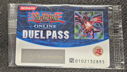 1996 Kazuki Takahashi Yu Gi Oh Online Duel Pass Card Dragon New & Sealed - Image 1