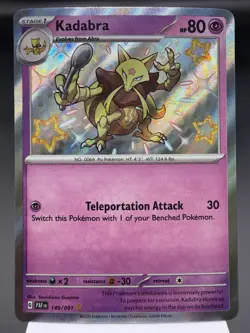 Kadabra 149/091 - Shiny Holo Rare - Paldean Fates Pokemon Card NM - Image 1