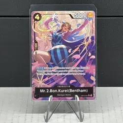 MR.2.BON.KUREI OP14-091 Alt Art English One Piece Card Bentham SR * Parallel 🔥 - Image 2