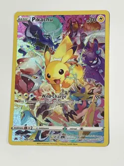 Pokemon Pikachu TCG Full Art Secret Rare Holo Card 160/159 Crown Zenith Full Art - Image 1