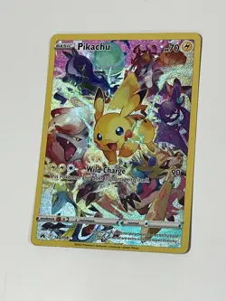 Pokemon Pikachu TCG Full Art Secret Rare Holo Card 160/159 Crown Zenith Full Art - Image 3