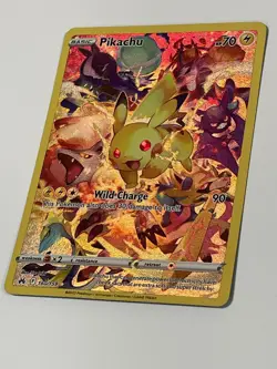 Pokemon Pikachu TCG Full Art Secret Rare Holo Card 160/159 Crown Zenith Full Art - Image 4