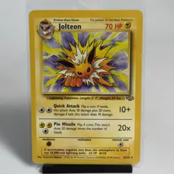 Jolteon 20/64 Pokemon Jungle Unlimited Rare Card WOTC LP-NM 1999 Non Holo - Image 1