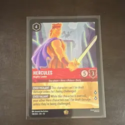 Disney Lorcana Hercules Mighty Leader 118/204 Legendary Ruby Regular Card - Image 1