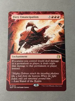 MTG Fiery Emancipation Wilds of Eldraine: Enchanting Tales Regular #42 NM - Image 1