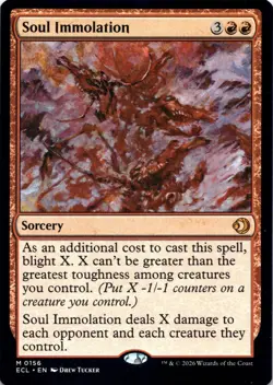 Soul Immolation Lorwyn Eclipsed Magic MTG NM - Image 1