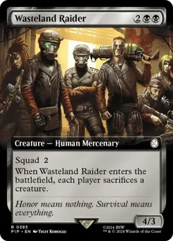 FOIL Wasteland Raider (Extended Art) - Universes Beyond: Fallout (PIP) - Image 1