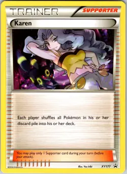 Karen XY177 XY Promos Pokemon TCG LP - Image 1