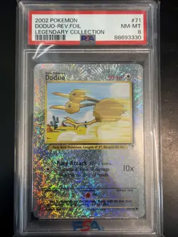 PSA 8 Doduo Reverse Holo 71/110 Legendary Collection 2002 Pokemon Card - Image 1