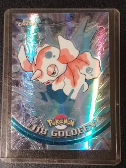 2000 Pokemon Topps Chrome Goldeen #118 TV Animation Edition Series 2 Holo/NM - Image 1