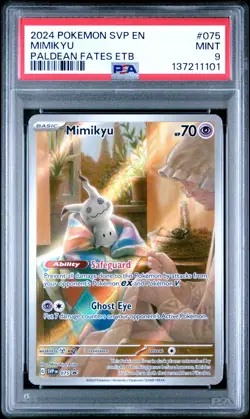 2024 POKEMON SVP EN-SV BLACK STAR PROMO #075 MIMIKYU PSA 9 - Image 1