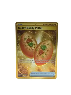 Pokemon Buddy-Buddy Poffin 223/167 Gold Secret Rare Twilight Masquerade NM - Image 1
