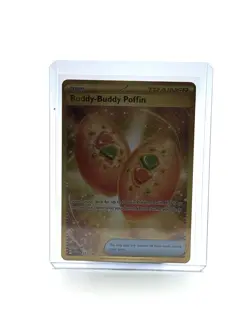 Pokemon Buddy-Buddy Poffin 223/167 Gold Secret Rare Twilight Masquerade NM - Image 3