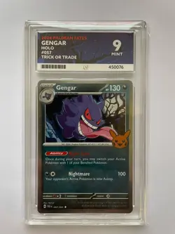 Pokemon TCG Gengar 057/091 2024 Trick or Trade Stamped Holo Ace 9 - Image 1