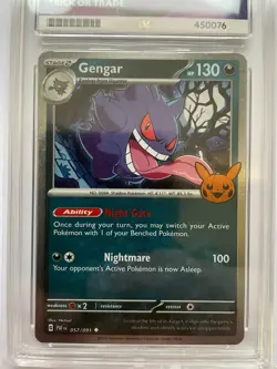 Pokemon TCG Gengar 057/091 2024 Trick or Trade Stamped Holo Ace 9 - Image 2