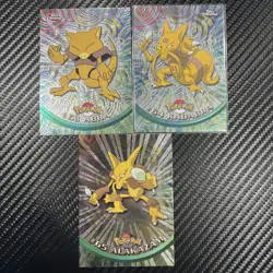 Abra (CHROME Kadabra) Alakazam 1999 TV Series Topps Pokemon - Image 1