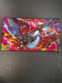 Pokemon Phantasmal Flames Charizard MEGA X UPC Play Mat - Rubber Playmat NEW - Image 1