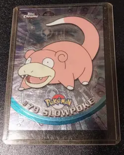 Slowpoke #79 2000 Topps Pokemon TV Animation Edition Blue logo - Image 1