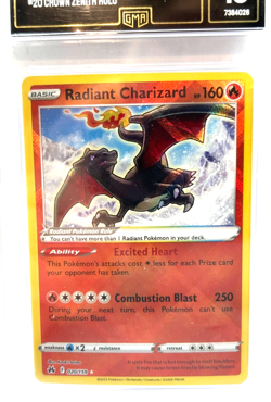 2023 POKEMON GEM MINT RADIANT CHARIZARD # 20 CROWN ZENITH GRADE 10 AWESOME ! - Image 2
