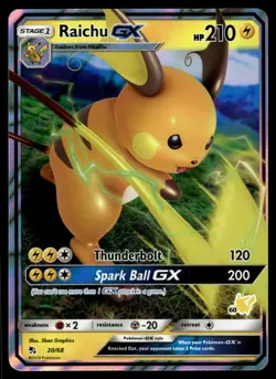 Raichu GX 020/068 Battle Academy #60 Pokemon - Image 1