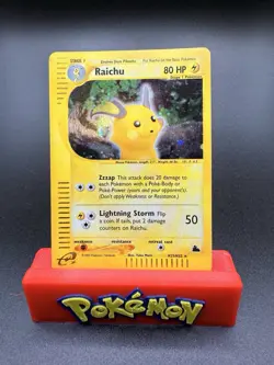 Raichu H25/H32 Skyridge Holo Foil Rare Pokemon TCG Yuka Morii SWIRL NM - Image 1
