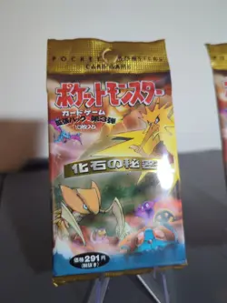 Pokemon Japanese Fossil SEALED Booster Pack Gengar Mew Zapdos Moltres Articuno - Image 5