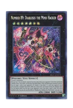 Yugioh! LP Number 89: Diablosis the Mind Hacker - BROL-EN073 - Secret Rare - 1st - Image 1