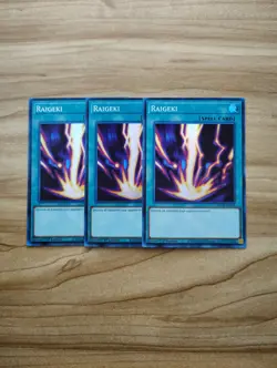 Yu-Gi-Oh! - Raigeki 3X - Full Playset - Super Rare / Holo - Image 1