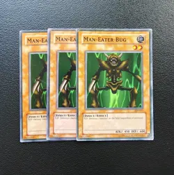 Yu-Gi-Oh - Man Eater Bug X3 - Full Playset - Image 1