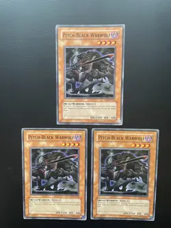 Yugioh Pitch-Black Warwolf RDS-EN026 Common Unlimited Edition LP/MP X3 - Image 1