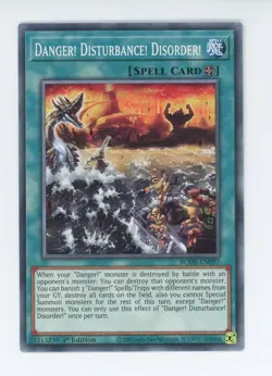 Yugioh Danger! Disturbance! Disorder! BODE-EN097 1st Edition Common NM x3 Play S - Image 1