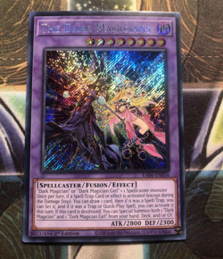 *** THE DARK MAGICIANS *** SECRET RARE 1ST EDITION MINT! RA04-EN054 YUGIOH! - Image 1