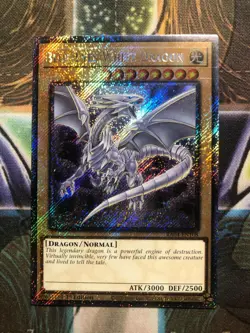 *** BLUE-EYES WHITE DRAGON *** PLATINUM SECRET RARE RA04-EN108 MVP1 YUGIOH! - Image 1